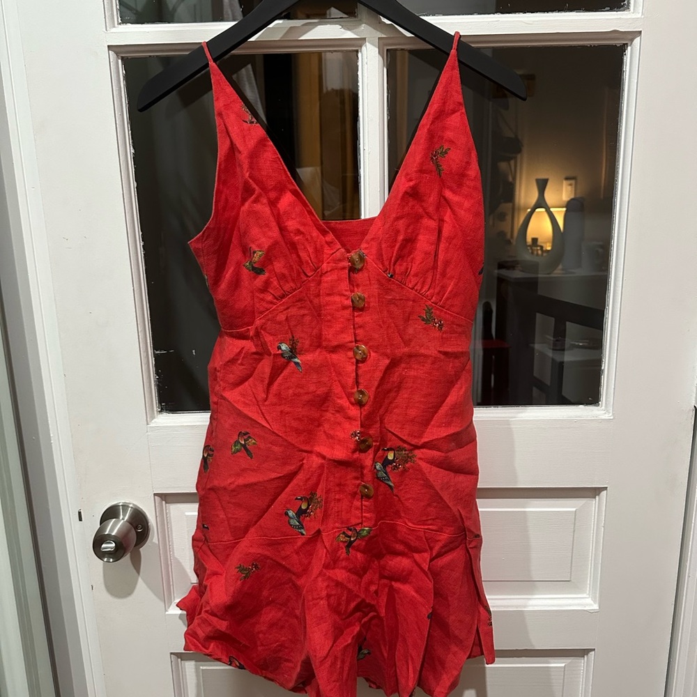 FARM Rio Red Mini Dress - Picture 4 of 4